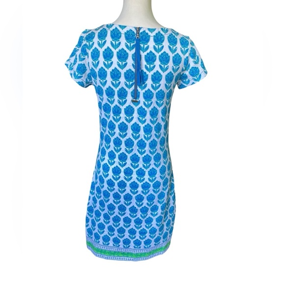 Hatley Nellie Dressing Blue and Green With Exposed Back Zipper, Size Small - Picture 6 of 11